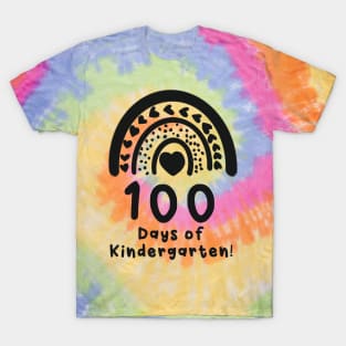 100 Days of Kindergarten Rainbow T-Shirt